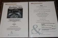 Shackleton Menu
