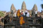 Monks at Angkor Wat