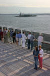 Passing Liberty Island