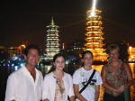 Pagodas by night