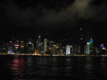 Hong Kong Harbor at night