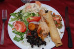 Typical Costa Rican Lunch