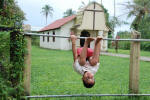 Tortuguero Church and Monkey