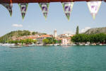 Sailing past Skradin