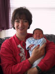 Auntie C holds Aiden