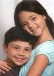 Audrey, age 9 and Aiden, age 5