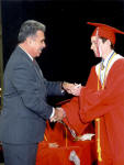 Todd Accepts His Diploma