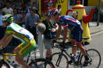 Lance Armstrong on the move