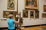 Artist in Louvre