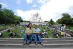 Couple on steps of Basilica