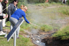 Boiling Eggs in Hot River