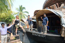 Boarding a Houseboat
