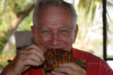 Alan Enjoying Fish