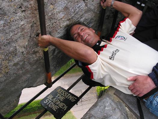 Kissing the Blarney Stone