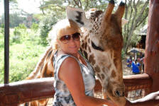 Hugging a Giraffe