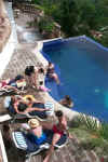 Gathering by the pool