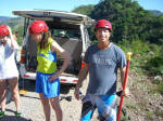 Gearing up for Rafting