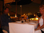 Dining with a pyramid view