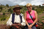 Taquile Man Knitting