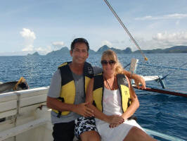 Sailing on Bacuit Bay