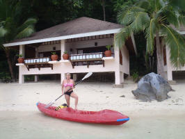 Kayak by Beachfront Cottage