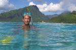 Randy snorkeling Moorea
