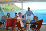 Breakfast as we anchor