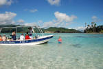 Boating to Coral Gardens