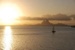 Sunset over Bora Bora