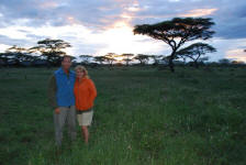 Sunset at Ndutu