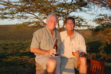 Father & Son Share a Beer