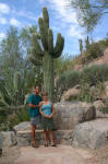 Pam and Randy with a Saguaro
