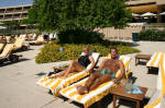 Pam and Randy Poolside