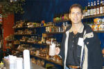 Randy at a cafe