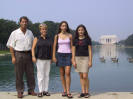 Across the reflecting pool to the Lincoln Memorial