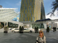 Arriving at Aria