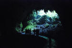 Silhouette at Cave Entrance