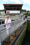 Standing on the lock